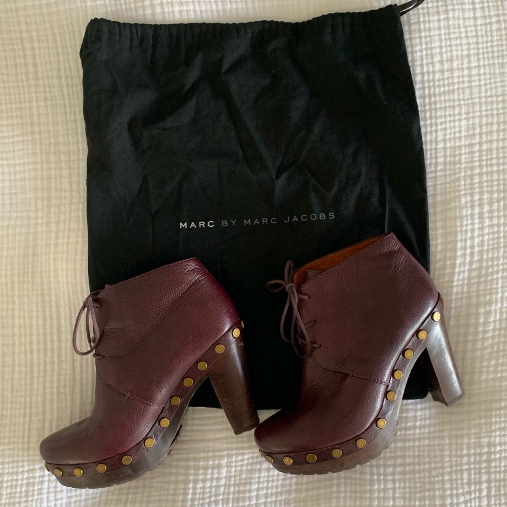 Marc By Marc Jacobs- Rivet Platform Bootie Prune - image 2